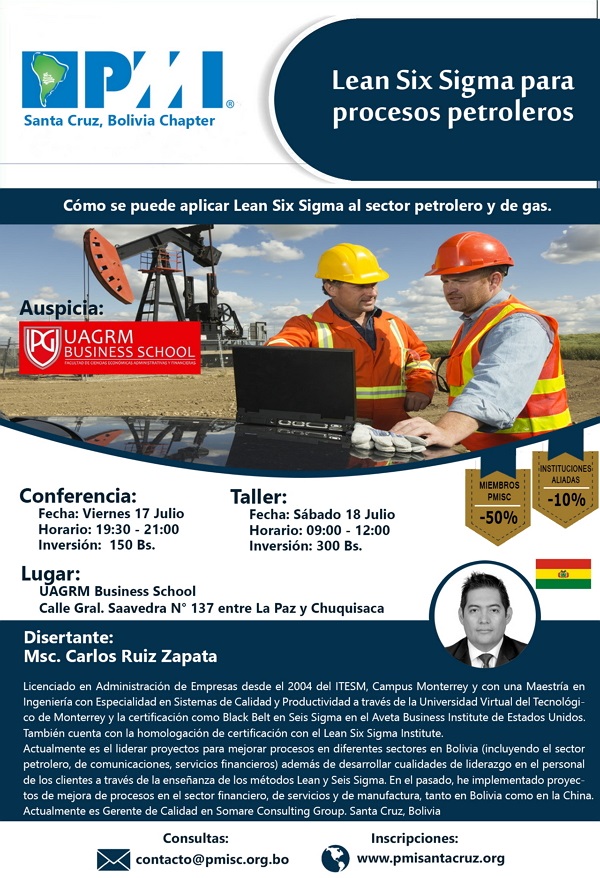 Afiche PMISC - Conf - Lean Oil Gas - 17-07-15